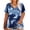 70-Blue, variant on Plus Size Women Tops Casual Pink Brown Tie Dye Short Sleeve Crewneck Cutout Shirt Oversized Loose Tunic Tops Women Summer 5XL 26W 28W