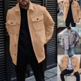 thumbnail image 2 of Vedolay Jackets for Men Long Sleeve Overcoats Hooded Coat with Pockets Clothes Khaki,XL, 2 of 5