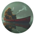 thumbnail image 3 of Lotusprinthandmade Bigfoot Fishing Spare Tire Cover Without Backup Camera Hole 6 Sizes (34 in. V2), funny fishing bigfoot tire cover, 3 of 7
