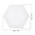 thumbnail image 2 of Uxcell Paint Canvases for Painting, 3 Pack 8x7 Inch Hexagon Wood Frame Stretched Blank Art Board Panels White, 2 of 5