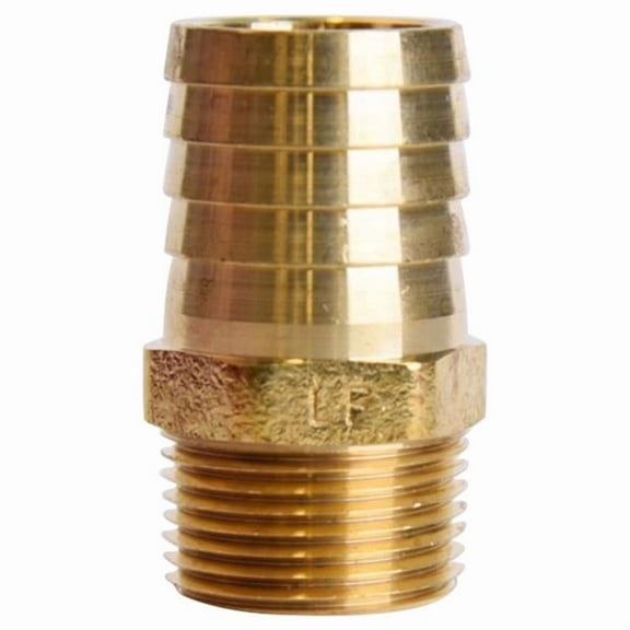 Homeplus 4016659 0.75 x 1 in. Brass Adapter, Yellow - Pack of 5