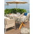 thumbnail image 5 of Outdoor Tablecloth with Umbrella Hole for Patio/Picnic/Party/Camping, Summer Starfish Waterproof Table Cloth Rectangle Table Cover Washable, Coastal Cream Ocean Earthy Tones (52"x 70"), 5 of 9
