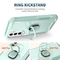 thumbnail image 5 of for Samsung Galaxy A14 5G Case, Rugged Shockproof Heavy Duty Soft TPU Rubber Bumper Hard PC Back Hybrid Protective Case [with Ring Stand] for A14 5G (Without Screen Protector) - Green, 5 of 8