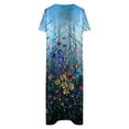 thumbnail image 3 of Aloohaidyvio Dresses Plus Size,Womens Summer Casual V-Neck Buttons Short Sleeve with Pocket Printed Swing Dresses, 3 of 3