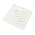 thumbnail image 3 of Regla de acolchado acrílica de 8 pulgadas, multifuncional, transparente, con arcos, para cortar círculos de acolchado, herramienta para manualidades de costura y patchwork., 3 of 14