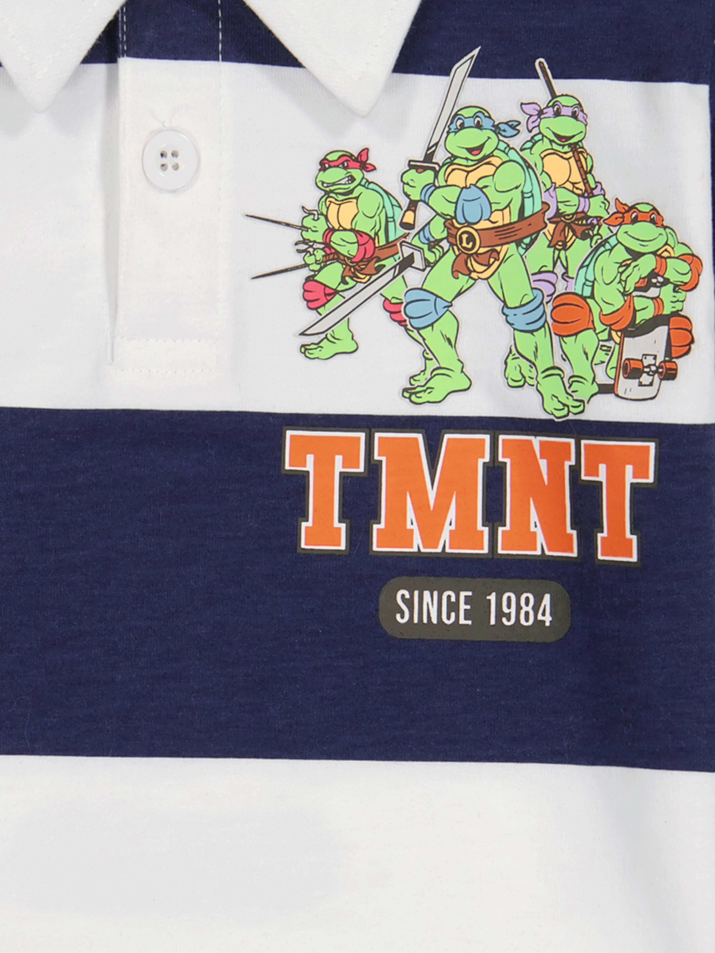 Nickelodeon Teenage Mutant Ninja Turtles Toddler Boy Long Sleeve Rugby Polo Shirt, Sizes 2T-5T - image 5 of 5