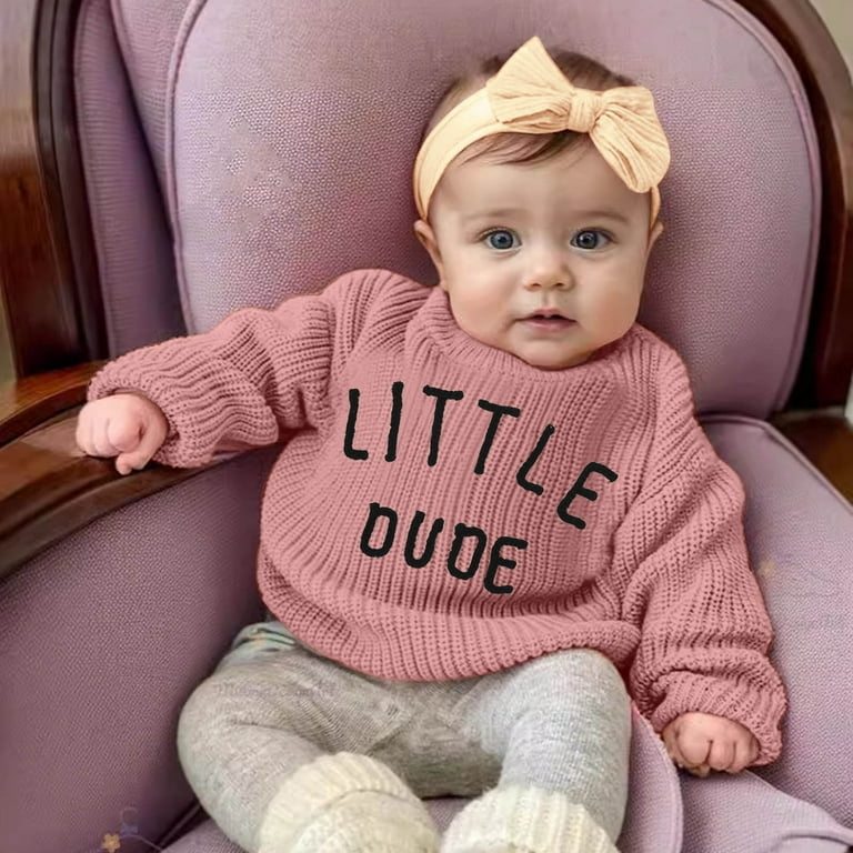 mgoYE Baby Girl Sweater Little Brother Outfit Baby Boy Knit