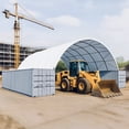 thumbnail image 2 of DuraYu 40x40x13 ft Shipping Container Canopy Shelter with 11oz PE Tarp & Steel Frame, 2 of 9