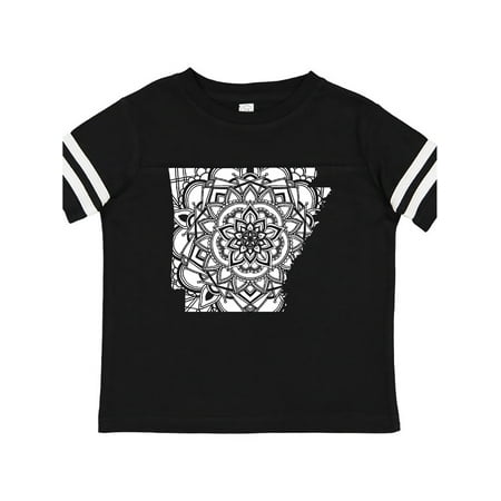 

Inktastic Arkansas Silhouette Mandala Gift Toddler Boy or Toddler Girl T-Shirt