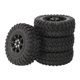 thumbnail image 4 of 4 unidades de neumáticos para ruedas de coche RC compatibles con D91 1/12, componentes de repuesto Negro, 4 of 8