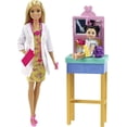thumbnail image 1 of Barbie Careers Doll & Playset, Pediatrician Theme with Blonde Fashion Doll, 1 Patient Doll, Furniture & Accessories, 1 of 5