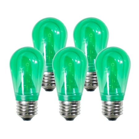 

S14 LED Festive Bulbs | Smooth | E26 Base - Large Bulbs Fit Standard Lamp Sockets
