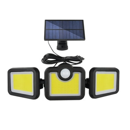 

Redempion Pathway Light Solar Power 3 Heads Outdoor Wall Light Power 3 Heads Adjustable IP65 Waterproof Garden Lamp Split 3-head 171COB