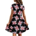 thumbnail image 5 of Uourmeti British Flag Patriot Short Sleeve Dresses for Little Girls Summer Soft Crewneck Midi Dress Casual Loose Swing Dresses with Pockets, 5 of 6