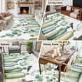 thumbnail image 5 of Teal Eucalyptus Leaves Area Rug 5x8 FT, Non Slip Bedroom Throw Carpet, Botanical Vase Birds Washable Soft Floor Carpet Non-Shedding Rug for Living Room Nursery Dorm Office, 5 of 9