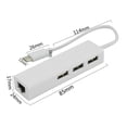 thumbnail image 4 of USB 3.1 Tipo-C a USB 3.0 Hub de 3 puertos Adaptador de Internet Ethernet de alta velocidad C Tmvgtek Componentes de Computadoras, 4 of 6