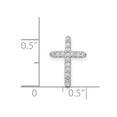 thumbnail image 4 of Real 14kt White Gold Diamond Cross Pendant; for Adults and Teens; for Women and Men, 4 of 4