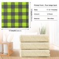 thumbnail image 3 of Bright Green Grid Pattern Dish Towels 6 Pack Kitchen Cleaning Dish Cloths Absorbent Reuseable Cleaning Cloths 11'' x 11'', 3 of 9