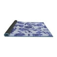 thumbnail image 2 of Ahgly Company Indoor Round Abstract Blue Modern Area Rugs, 3' Round, 2 of 4