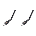 thumbnail image 2 of Adaptador Lan inalámbrico USB WiFi 600Mbps 5GHz de doble banda con antena 802.11AC PC, 2 of 2