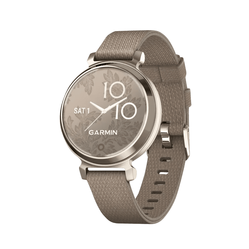 Garmin Lily 2 Classic, Cream Gold with Coffee Nylon Band (010-02839-14)