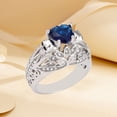 thumbnail image 4 of YYKihy Love Imitation Crystal Personalized Fashionable Retro Diamond Ring, 4 of 4