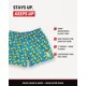 thumbnail image 4 of Shorts Juveniles de Béisbol Lifestyle Talla Grande Azul con Estampado de Plátano, 4 of 6