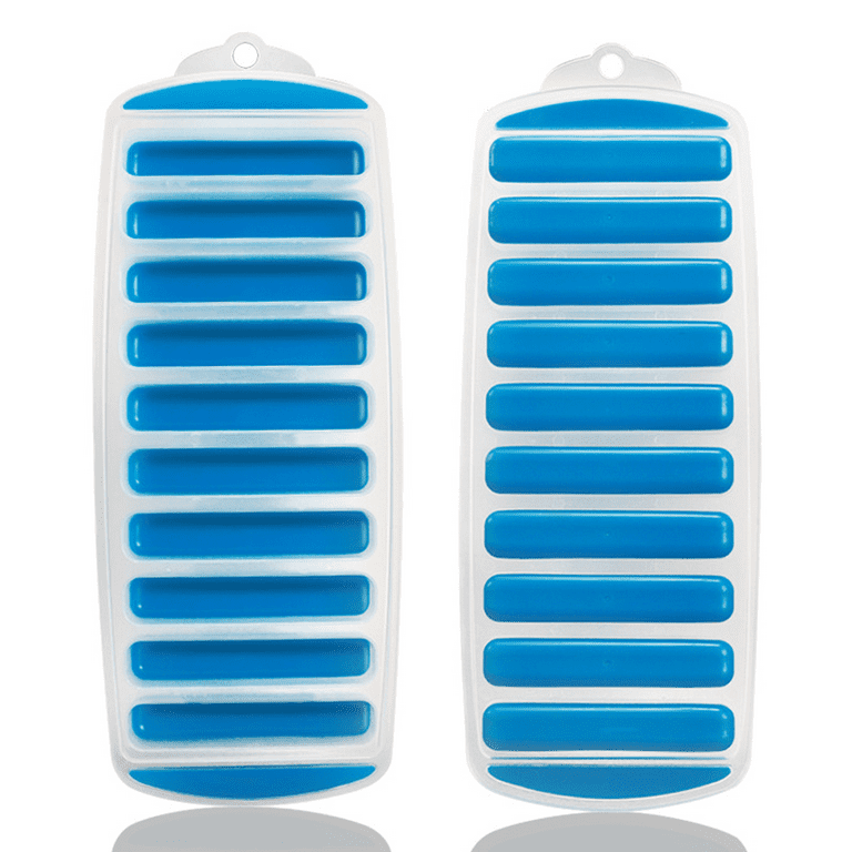 Cheer Collection Silicone Ice Stick Tray for Water Bottles - Easy Pop