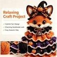 thumbnail image 6 of Crochet Animal Halloween Tree DIY Kit, Halloween Crochet Tabletop Decor Craft Set, Complete Yarn Supplies, Great Handmade Gift For Crochet Enthusiasts(Fox), 6 of 9