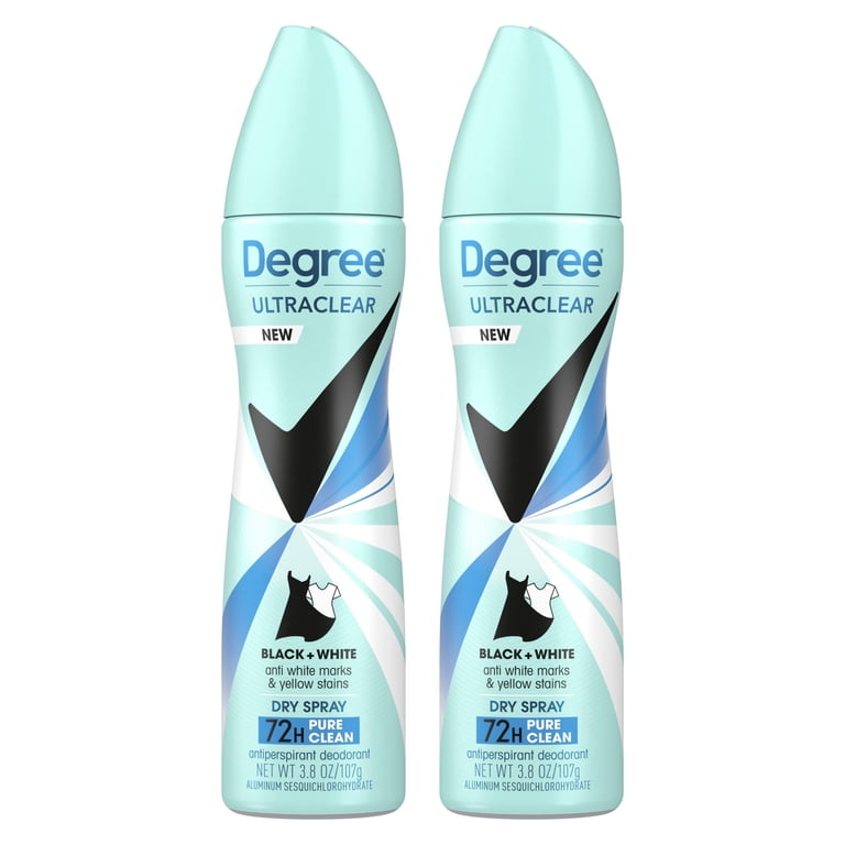 Degree UltraClear Black+White Antiperspirant Dry Spray, 2-Pack photo 8