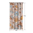 thumbnail image 5 of Brown Mushroom Flower Light Pattern Shower Curtain 36"x72" ,Bathroom Decorative Shower Curtains Set with 12 Hooks,Modern Waterproof Washable Shower Curtain, 5 of 6