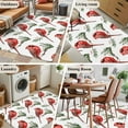 thumbnail image 6 of Christmas Cardinal Bird Area&nbsp;Rug 3x5ft Red Bird Pine Leaves Farmhouse Non-Slip&nbsp;Washable Square&nbsp;Rugs Soft Felt Indoor Floor Mat for Bedroom Kitchen Living Room Bathroom, 6 of 9