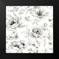 thumbnail image 2 of Nai, Danhui 12x12 Black Modern Framed Museum Art Print Titled - Sketchbook Garden Pattern VA on White, 2 of 5