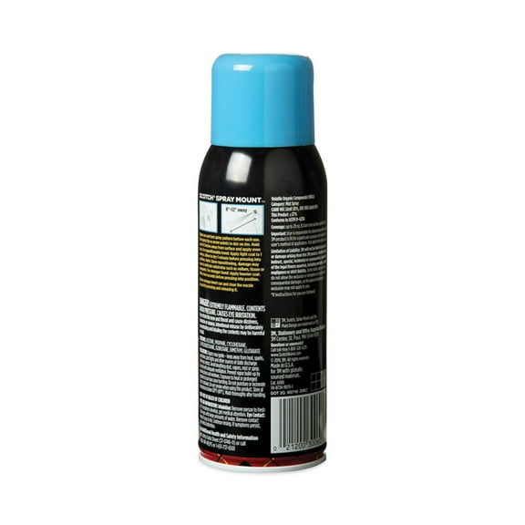 1PC Scotch Spray Mount Repositionable Adhesive, 10.25 oz, Dries Clear