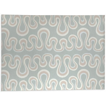 

Groovy Stripe Light Blue Kitchen Mat by Kavka Designs
