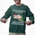 thumbnail image 2 of Christmas Sweatshirt, Merry Fishmas Funny Fishing Christmas Sweatshirt, Unique Fisherman & Outdoorsman Gift for Men and Women, 2 of 5