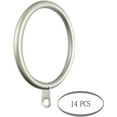 thumbnail image 2 of MERIVILLE Curtain Rings with Eyelets, Set of 14, 1.5" Inner Diameter, Fits Up to 1 1/4" Rod, Pewter, 2 of 2