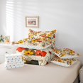 thumbnail image 6 of Manfei Retro Flower 7-Piece Twin Bedding Sets,Country Botanical Bedding Comforter Set,Beige Orange Sheet Sets For Girls Kids,Microfiber Bedroom Decor Reversible, 6 of 8