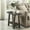 Brown, variant on Wood Side Table with Shelf / For Kitchen Countertop Adjacent / Two - Tone Finish