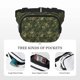 thumbnail image 5 of Fotbe Green Camouflage Skull Cangurera Cuadrada con Estampado de Doble Capa, Bolsa de Cintura Ajustable Mini para Hombres y Mujeres, 5 of 9