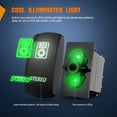thumbnail image 4 of Nilight Stereo Rocker Switch Led Light Bar 5Pin Laser On Off SPST switches 20A/12V 10A/24V Green with Jumper Wires Set for Cars Trucks RVs, 4 of 9