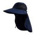 thumbnail image 2 of Solid Colour Sunscreen Sun Hat Mesh Hole Breathable Large Shawl Fisherman Hat Hiking Sun Hat, 2 of 5
