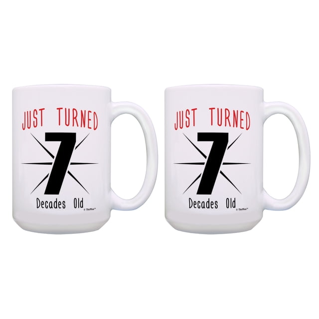 Silver Surfer Men's 70th Birthday Ceramic Mug - Funny 70th Birthday Gift, 9.2 Cm Tall, Dishwasher Safe