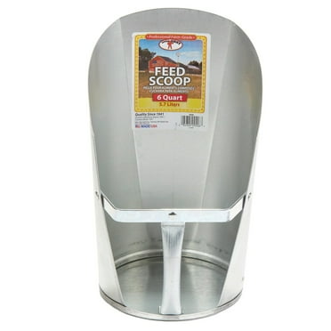 Metal Grain Feed Scoop - 6 qt.
