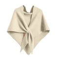 thumbnail image 2 of Solid Color Shawl Wraps for Women Winter Knitted Triangle Scarf, 2 of 4