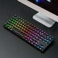 thumbnail image 3 of Clavier de Jeu Mécanique, 87 Touches Clavier de Jeu Filaire, Clavier de Jeu RGB Rétroéclairé, Design Ergonomique, pour Ordinateur Portable, pour Rédacteurs, Éditeurs, 3 of 8