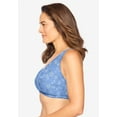 thumbnail image 3 of Comfort Choice Women's Plus Size Cotton Front-Close Wireless Bra, 3 of 5