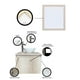 thumbnail image 4 of Gabinete Para Baño Con Ovalin Y Espejo Decorativo DELÉMONT, 4 of 6