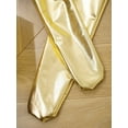 thumbnail image 7 of YONGHS Women's Shiny Holographic Unitard Zentai Jumpsuit Mock Neck Zipper Front Bodysuits Catsuits Gold XXL, 7 of 7