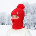 thumbnail image 4 of Women Winter Hat Neck Scarf Headwear Knitted Cold Weather Neckerchief Riding, 4 of 8